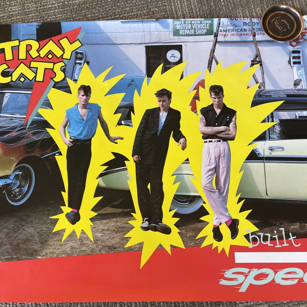 1982 Stray Cats Built For Speed Record Store Promo Poster 20” X 30” #432