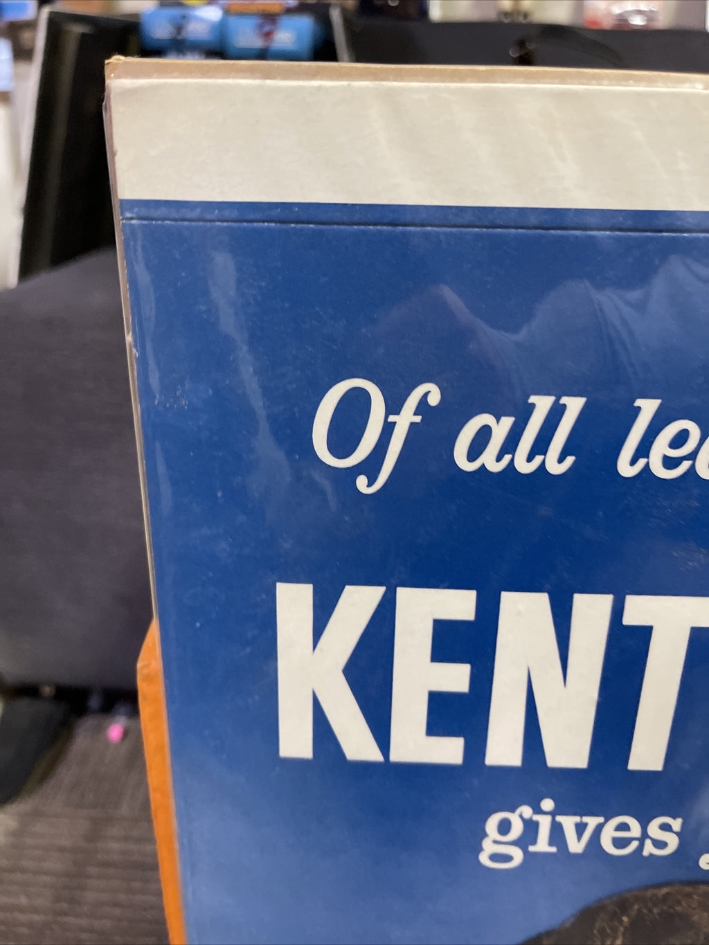 Vintage Antique 1950-60s General Store Display Sign Kent Cigarettes 24”x18”2