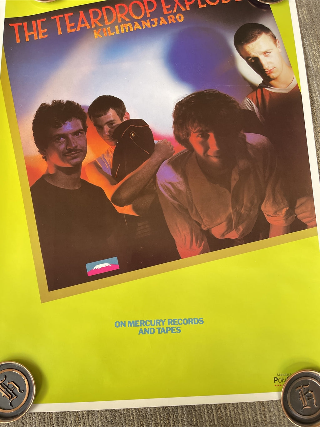 #147 1981 THE TEARDROP EXPLODES ROCK PUNK TOUR Record Store Promo Poster7