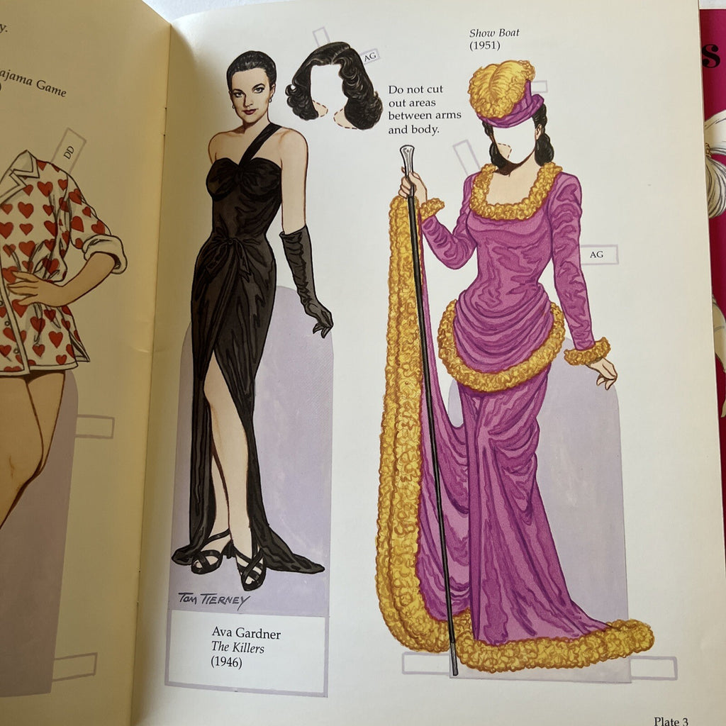 Glamorous Stars of the Forties, 1950s, Sixties Paper Dolls Tom Tierny Books5