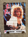 #185 1987 Tina Turner UK Pepsi Tour Frankfurt Festival Promo Poster 23x33”0