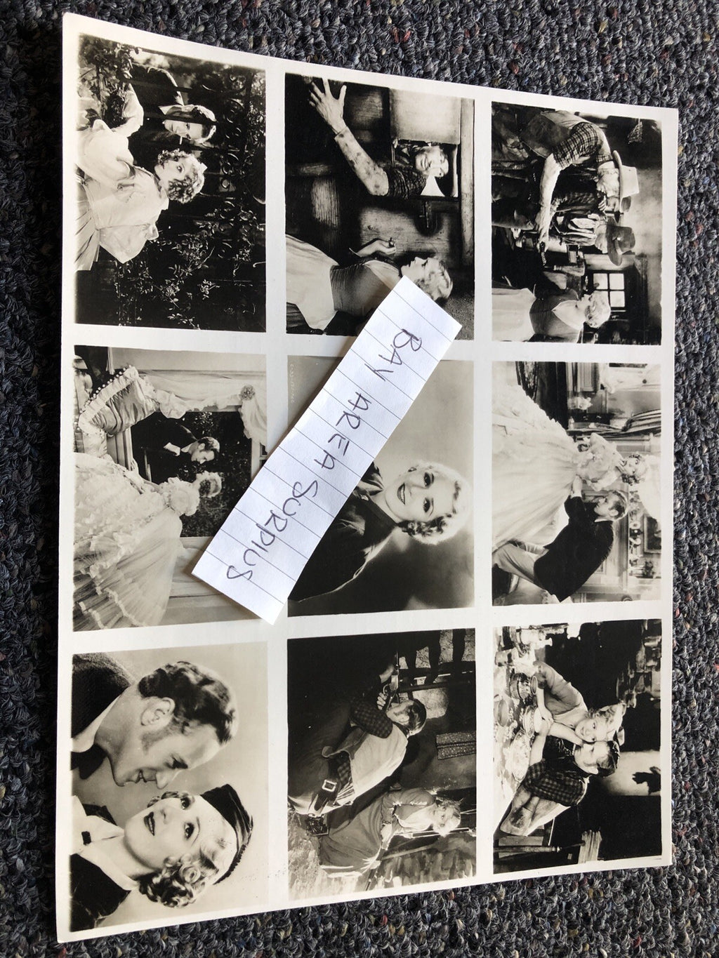 RARE ORIGINAL PHOTOS OF MARY PICKFORD ON THE SET "SECRETS"0