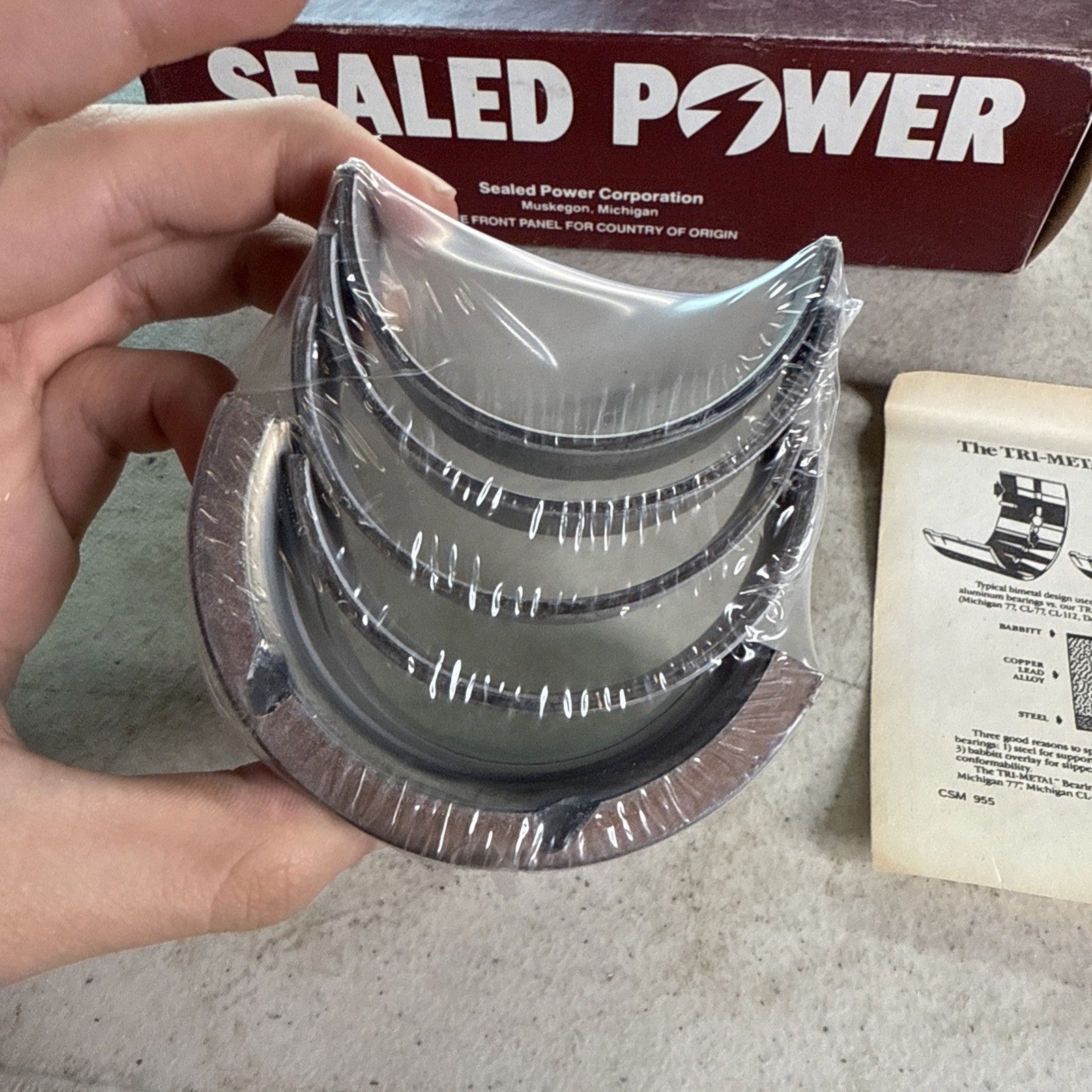 NEW Sealed Power MS-1523 P-10 Engine Crankshaft Bearings High Performance5