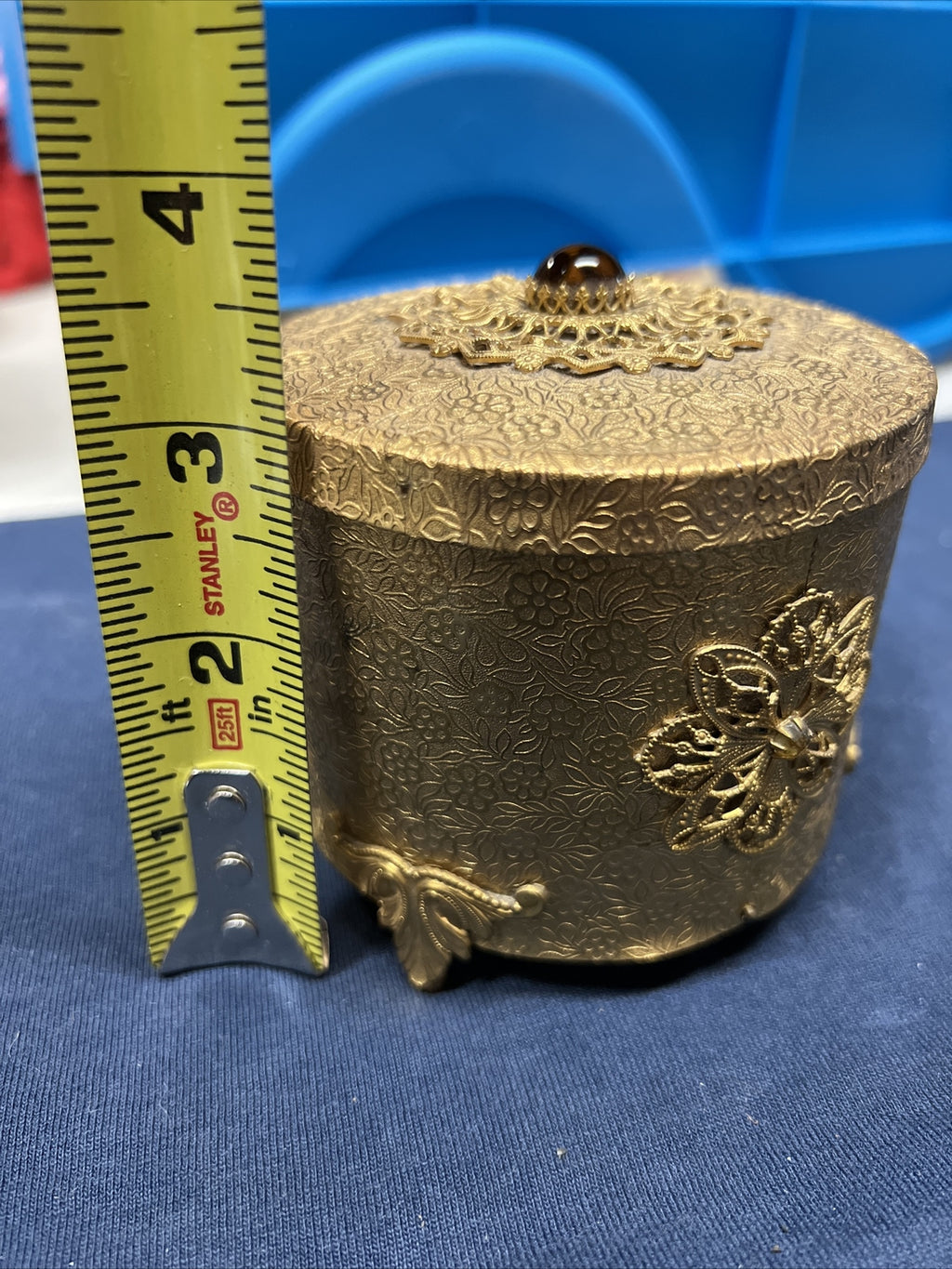 Beautiful Vintage Unique Musical Jewlry / Ring Box With Mirror Music Repair8