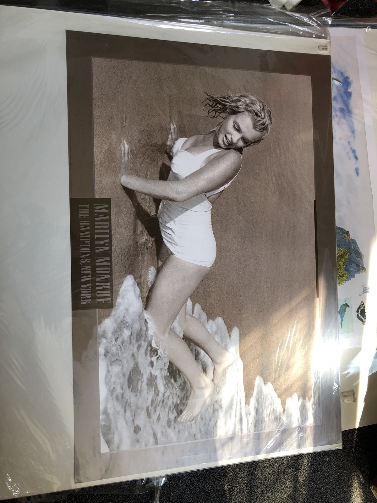 MARILYN MONROE THE HAMPTONS, NEW YORK 1990 - Photo By San Shaw 38”x25”0
