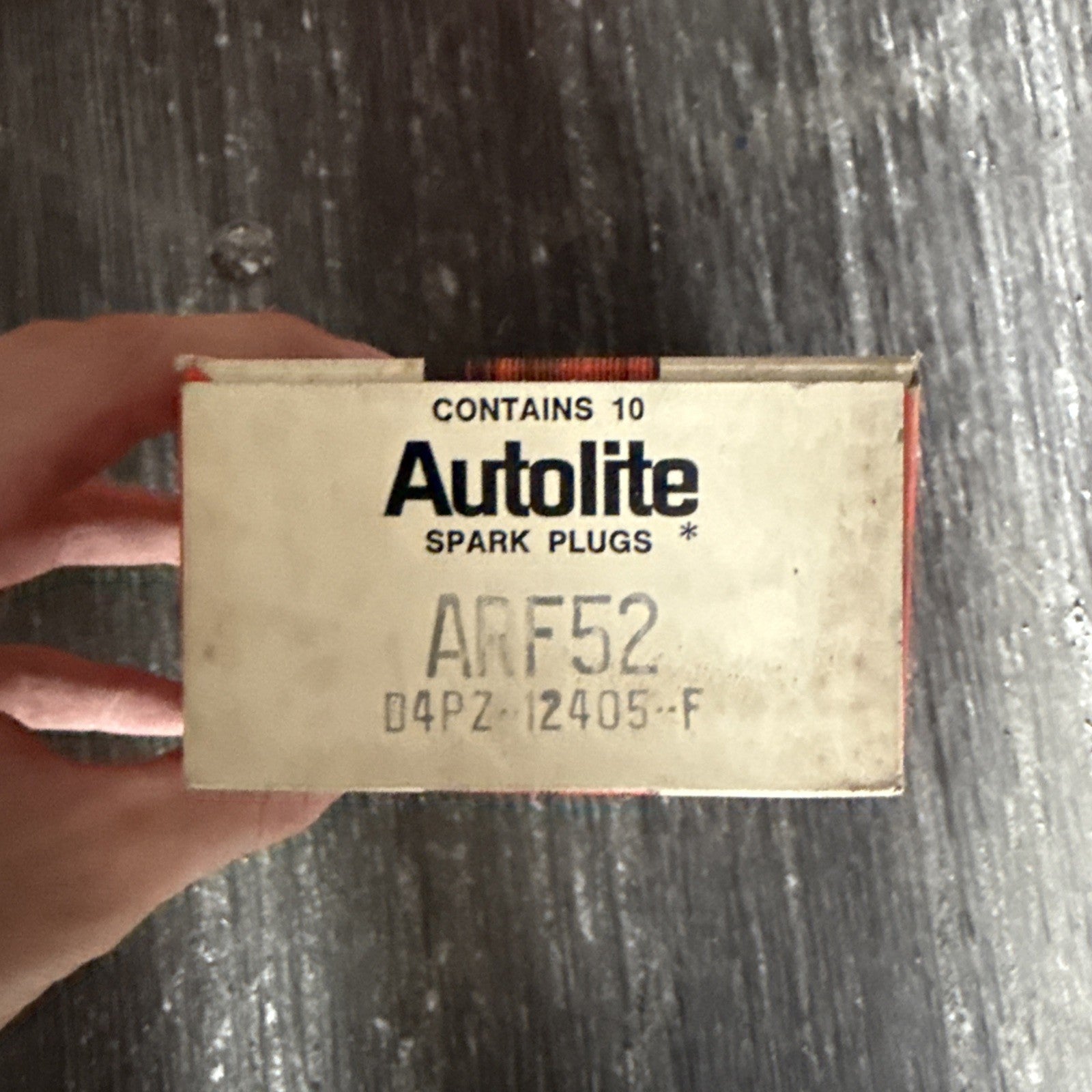 Full Unopened Box 10 NOS Motorcraft Autolite AGRF52 Spark Plugs 1974 19750