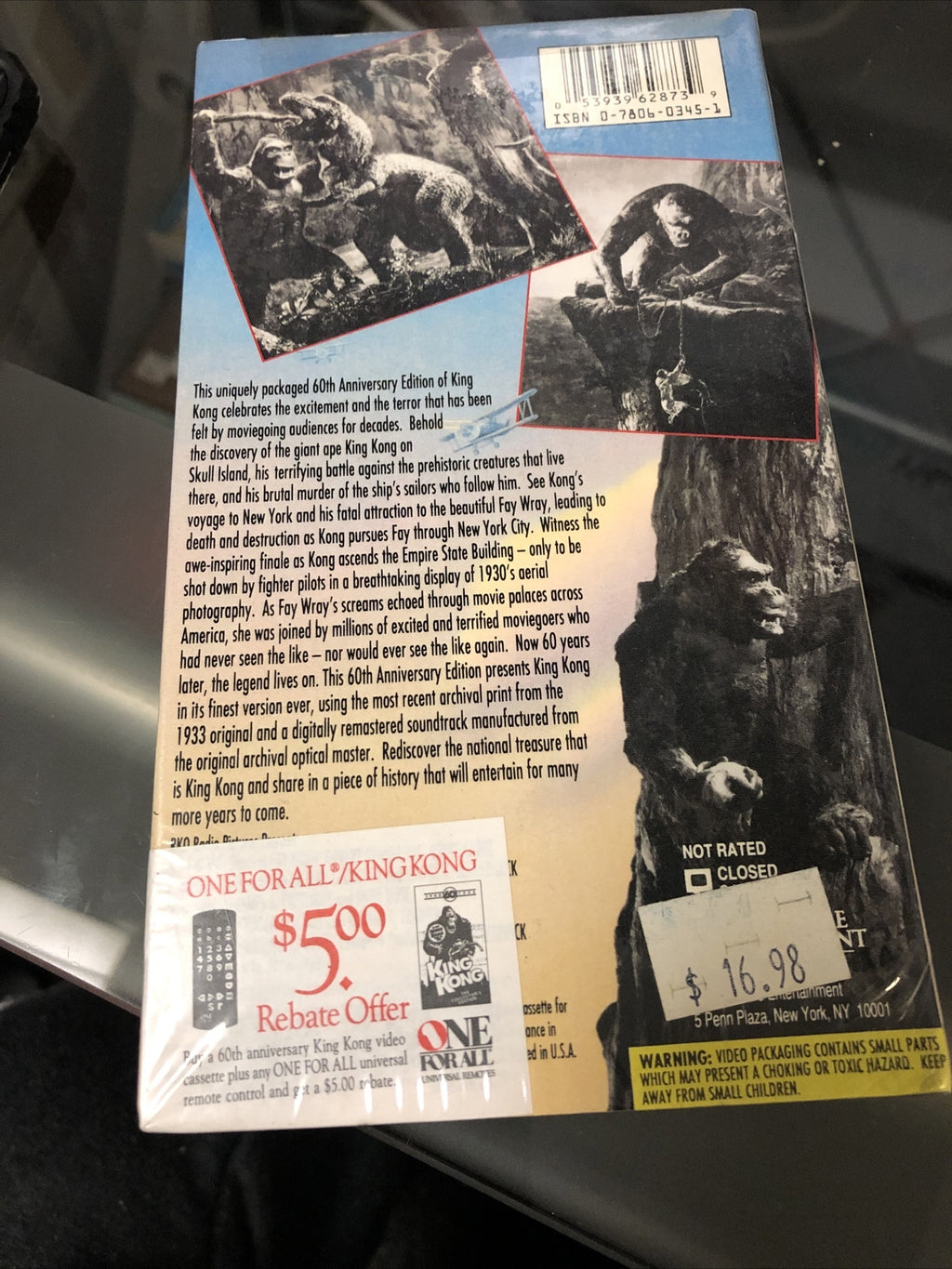 "King Kong" 60th Anniversary 1993 SEALED1