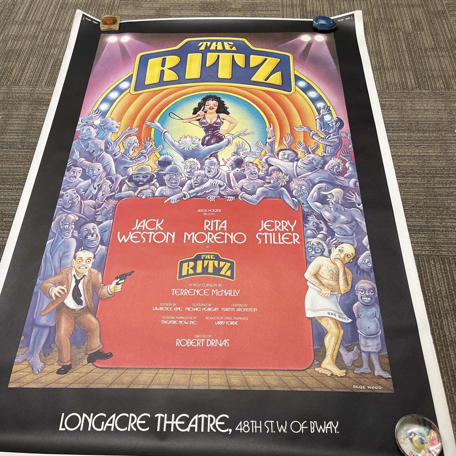 Ritz, original movie poster The Ritz comedy Rare Longacre Theater Broadway0