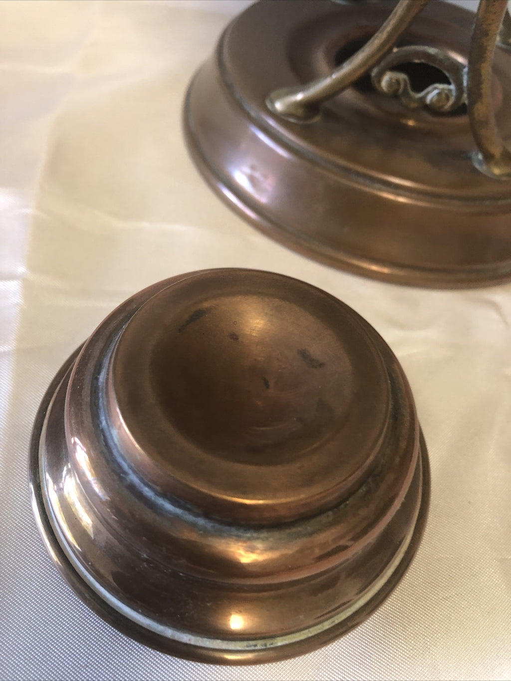 Antique S&C Trade Mark Copper Teapot With Stand & Burner10