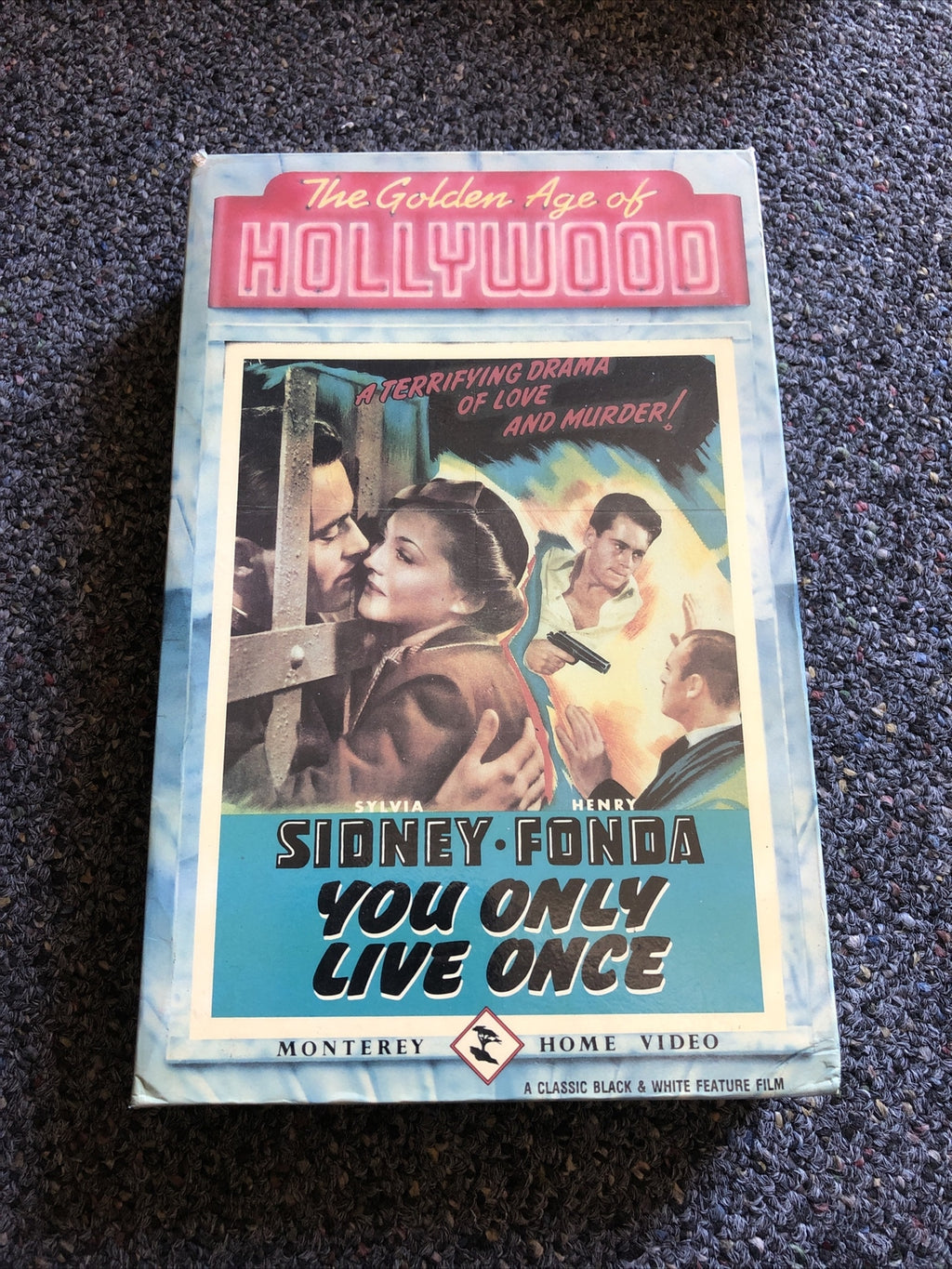 Rare The Golden Age Of Hollywood You Only Live Once Big Box VHS Love & Murder0