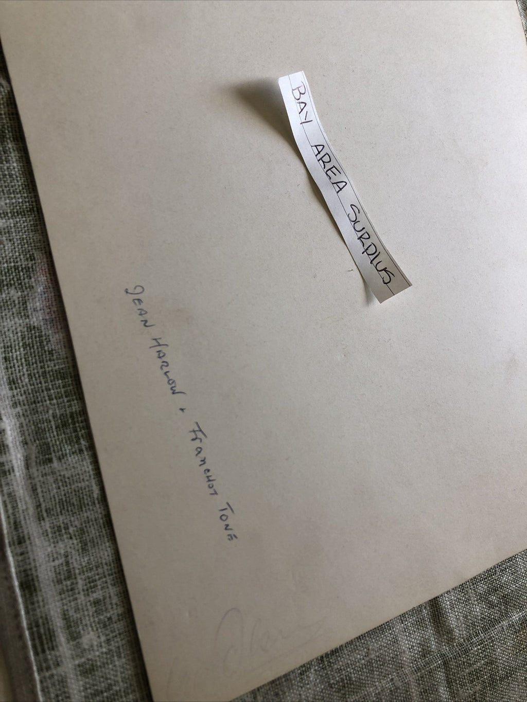 RARE Original Vintage Photo Of JEAN HARLOW & FRANCHOT TONE Unpublished 10”x8.5”7