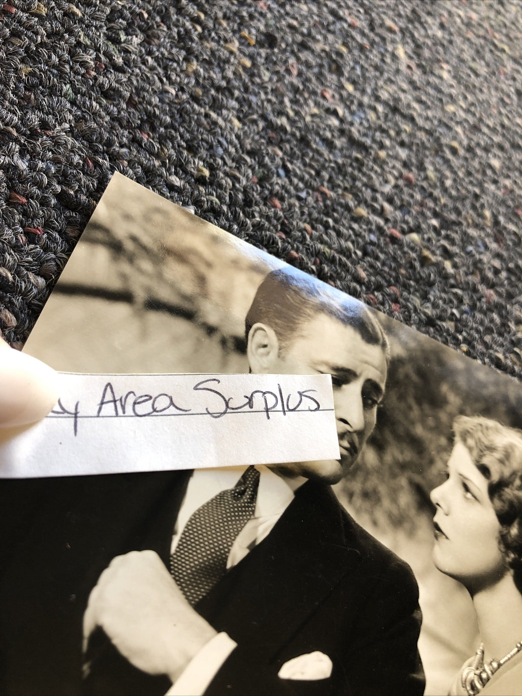 Rare Original Unpublished Photo Of RONALD COLMAN & ELISSA LANDI 5.5”x4”4
