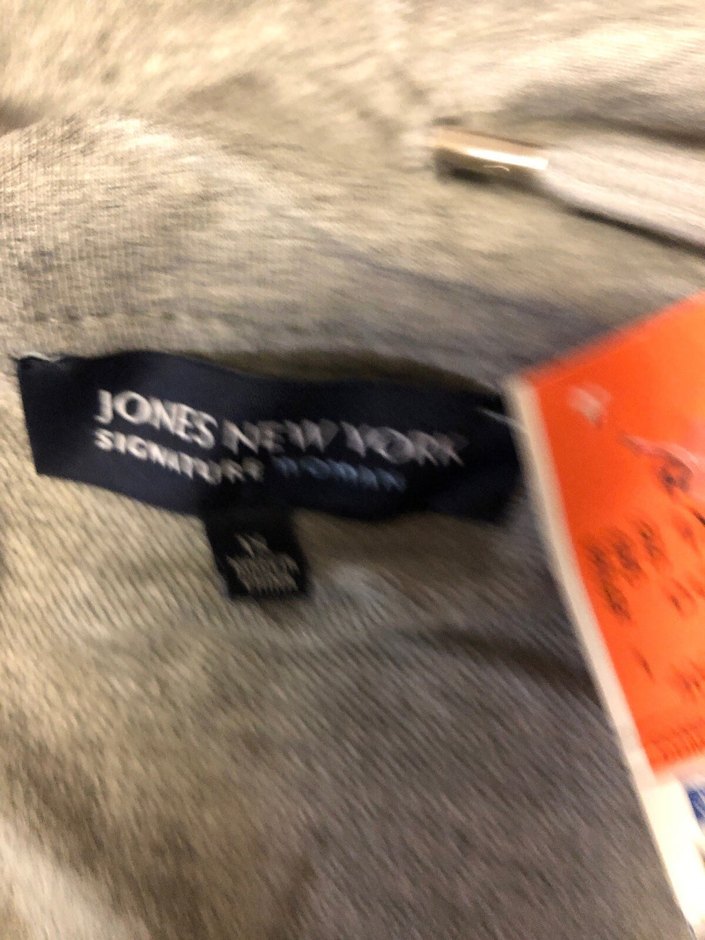 Jones New York Womens Sweater Size XL Gray Neck Dolman Sleeve Signature Women3