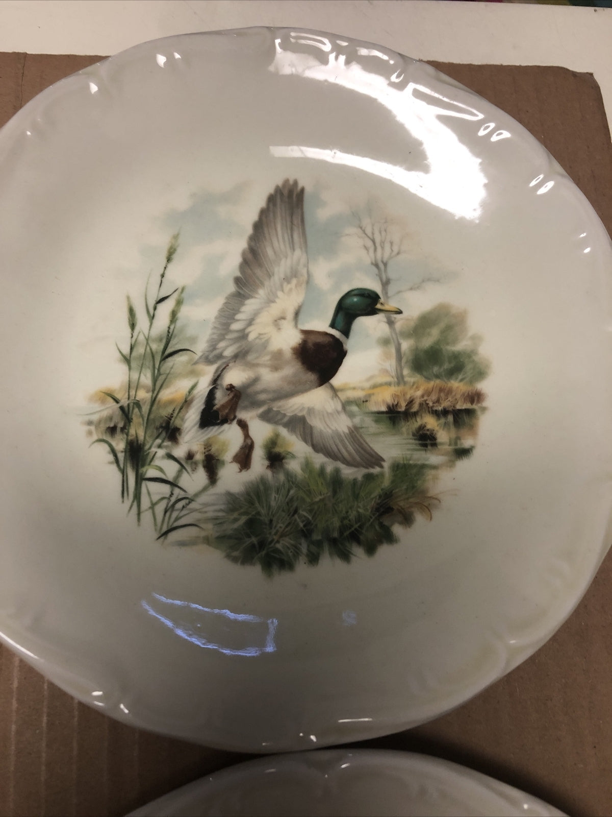 Lot Of 4 PORCELAINE DE SOLOGNE Salad Plates 8”3