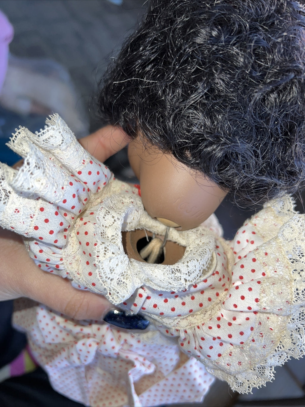 Vintage German 13” Kestner Repro 165 GOOGLIE EYES Cute Doll8