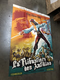 1940s Pirate Of Antilles Les Flibustiere Antilles One Sheet Movie POSTER 62x45”0