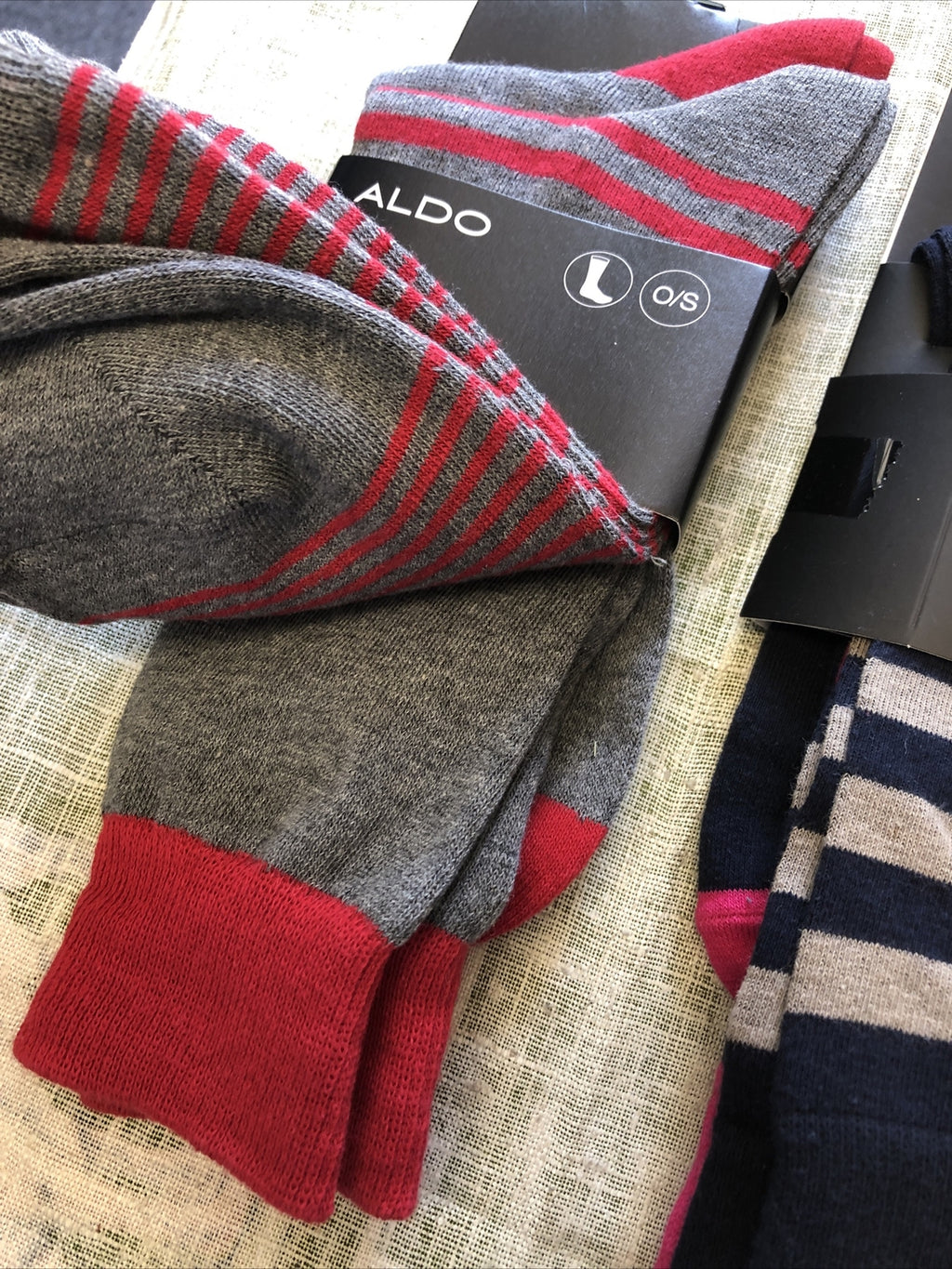 Men's ALDO Socks Bas Lot of 2 Packs - 4 Pairs Total NEW1