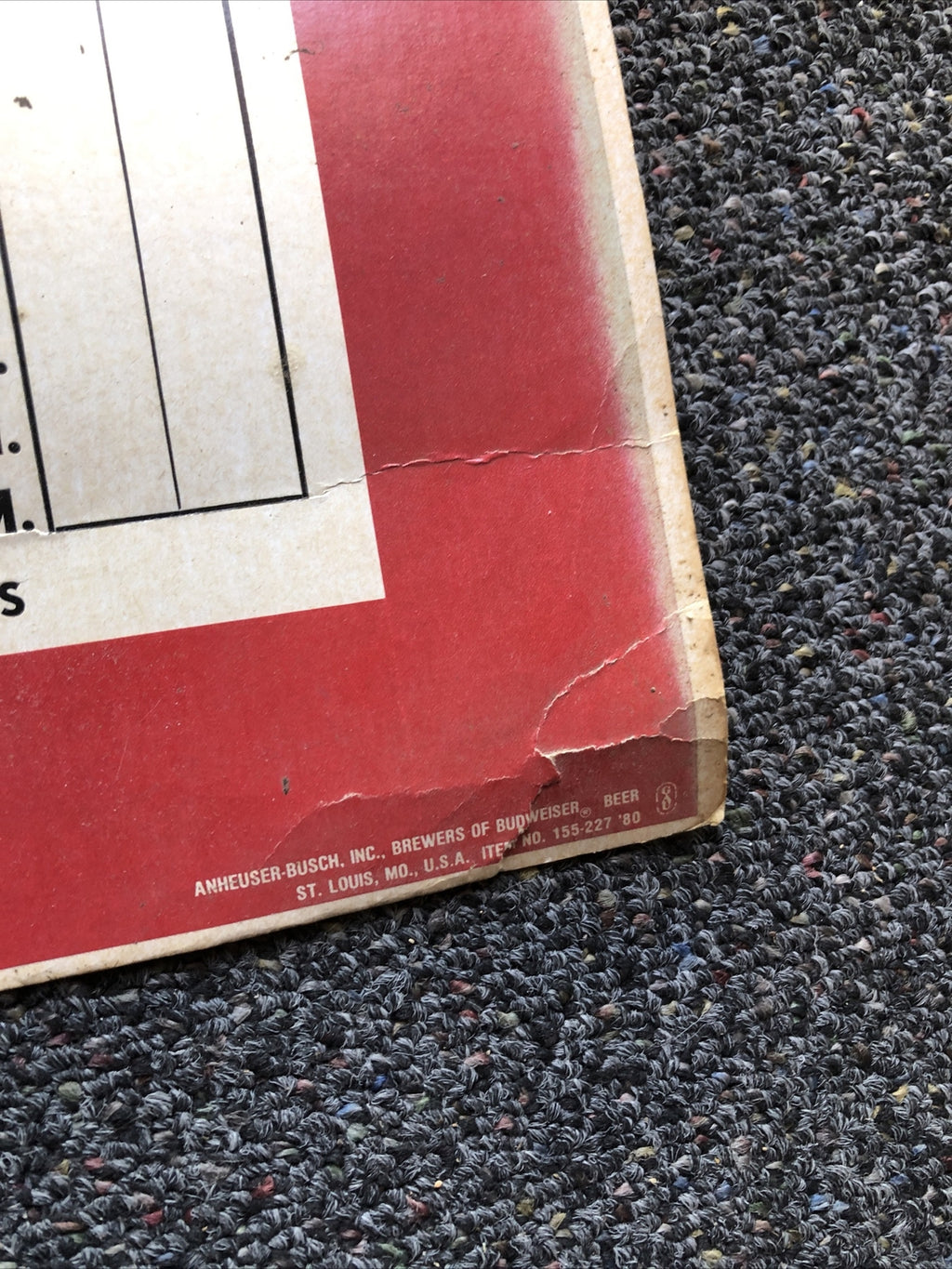 RARE Vintage Budweiser 1982 49ers Poster 20”x14”4