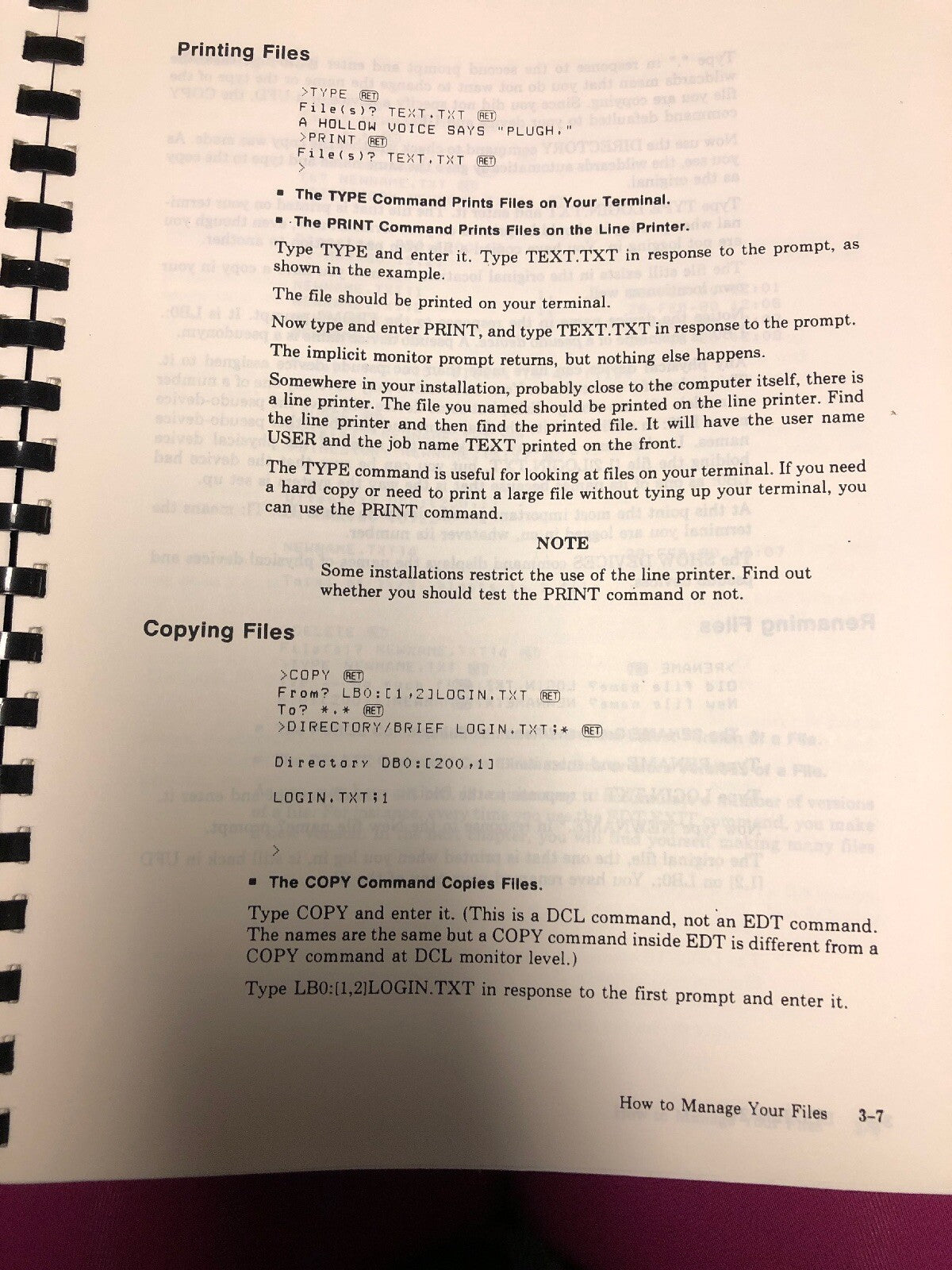 BOMEM INC. RSX-11M Version 4.1 1985, Table, Of Contents Software Descriptions2