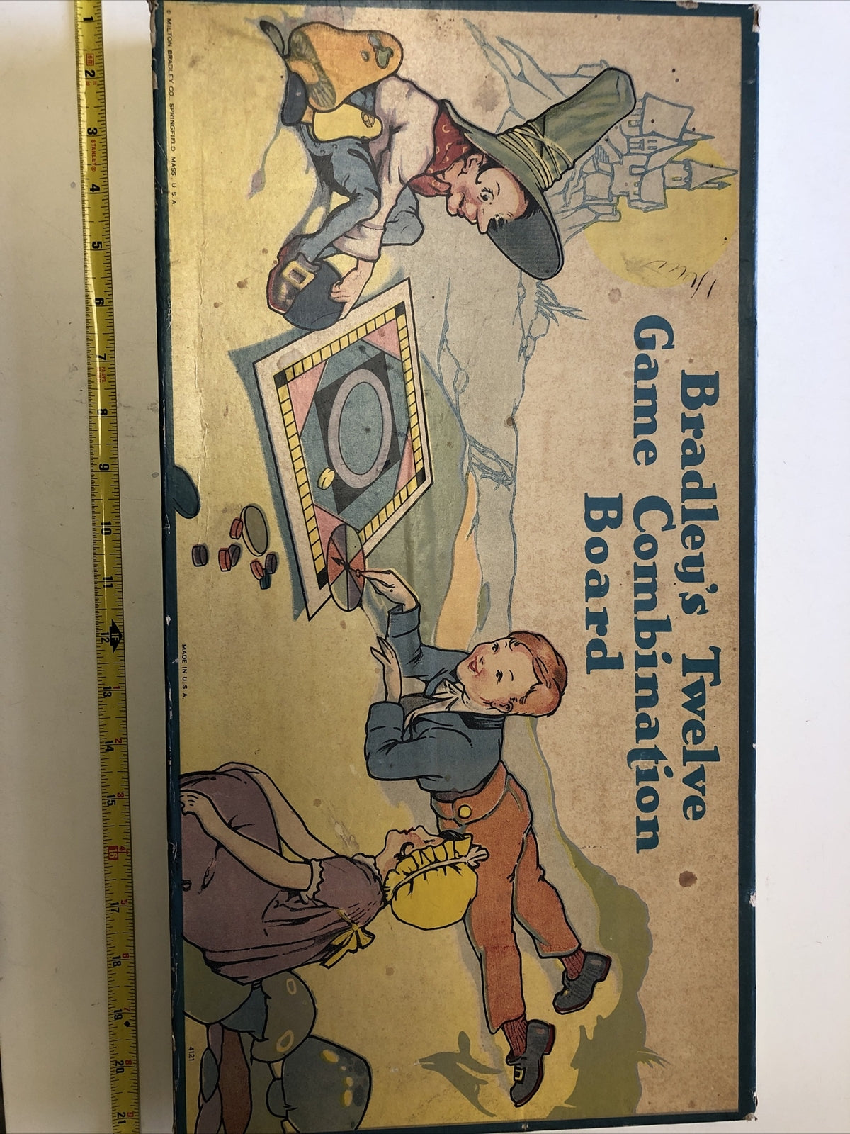 vintage Bradleys twelve Game Combination Board milton bradley co.0