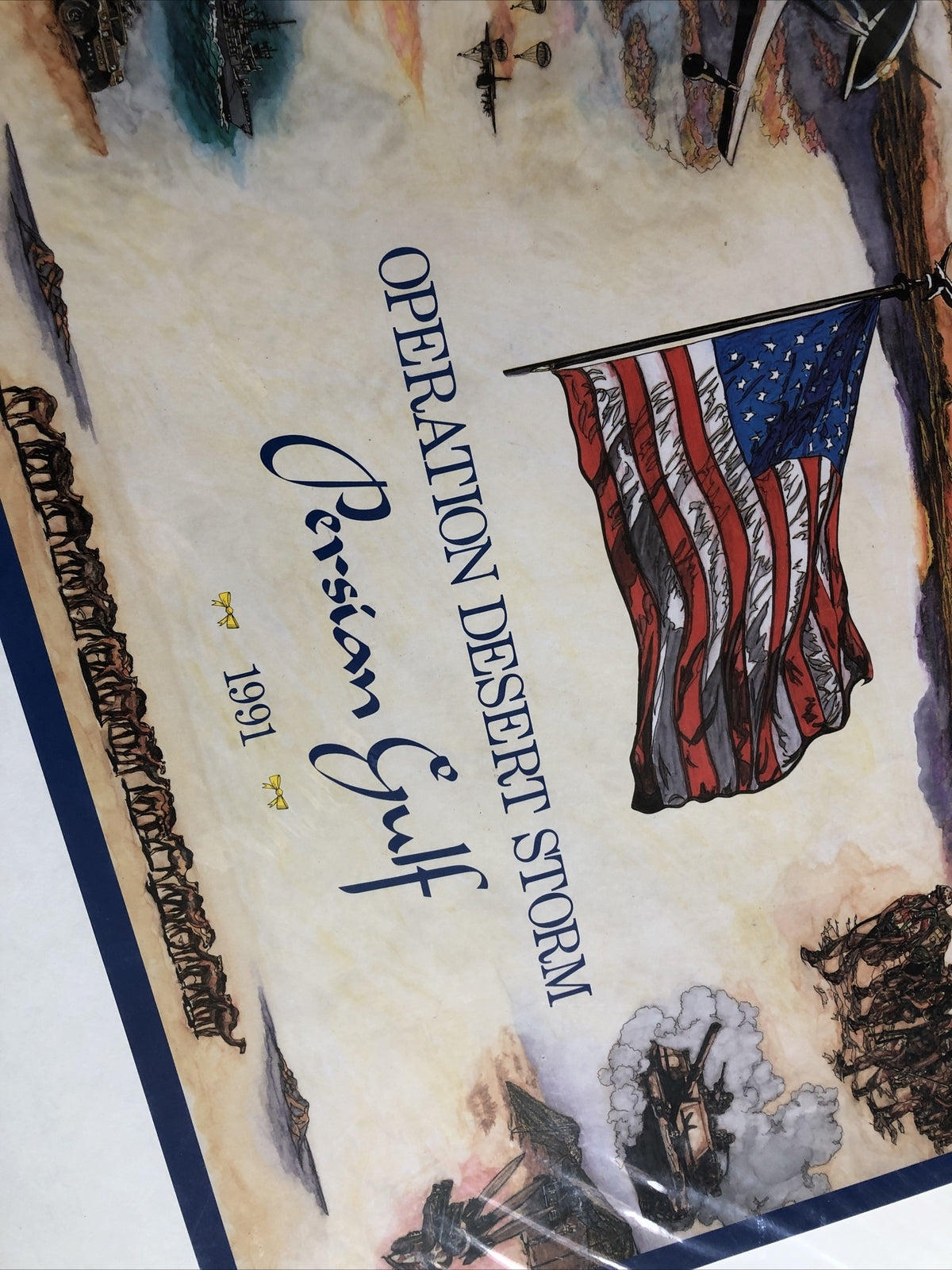 OPERATION DESERT STORM PERSIAN GULF 1991 U.S Allegiance Inc. 20”x16” Poster3