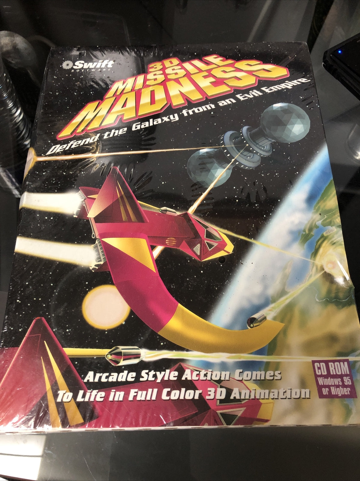 VINTAGE 3D MISSILE MADNESS CD ROM PC SEALED0