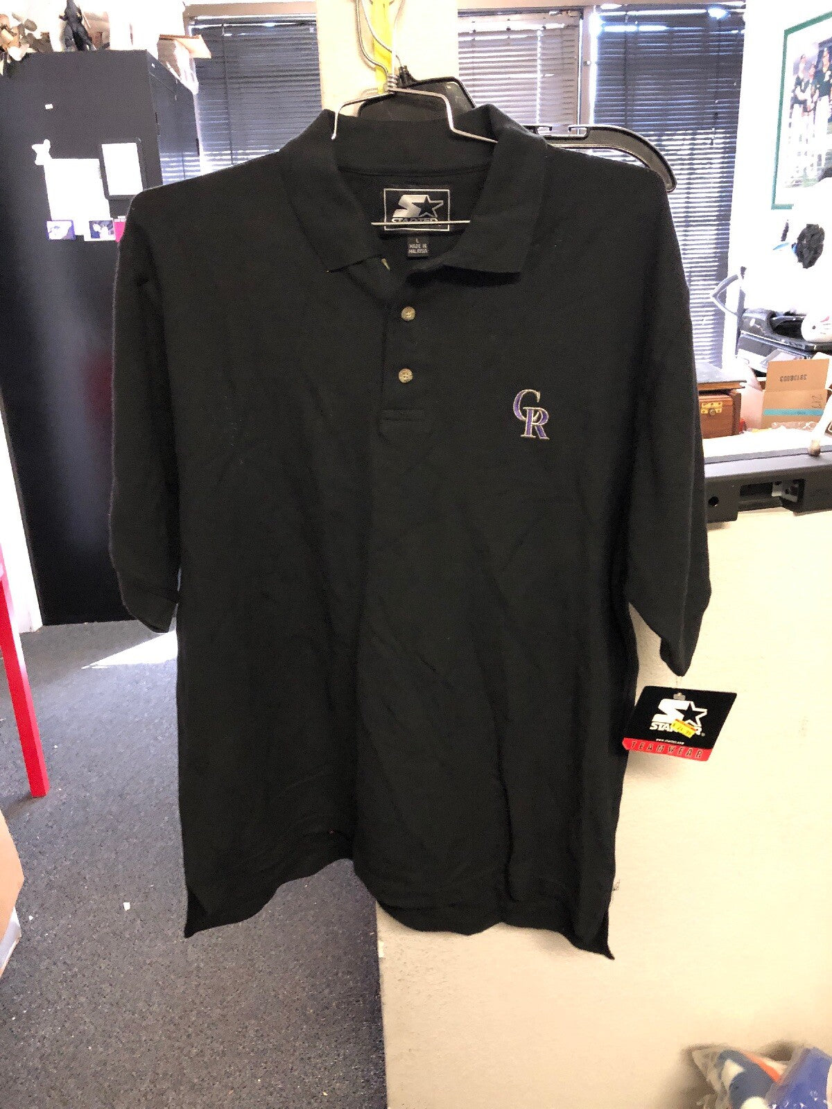 NWT Starter Colorado Rockies All-Star Game MLB Polo Shirt (L)0