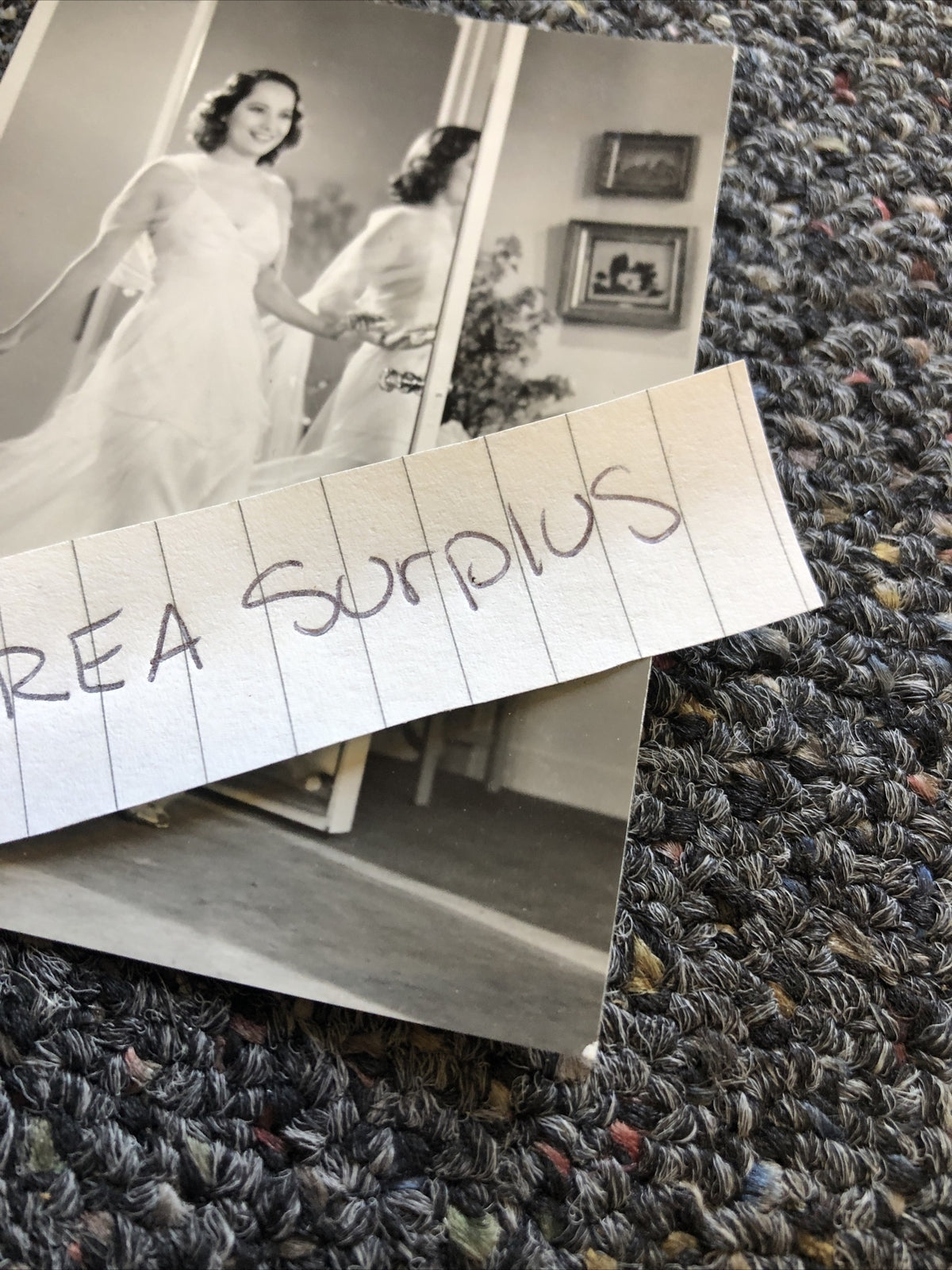 RARE Original Photo Of MERLE OBERON Candid Shot 4”x2.5”1