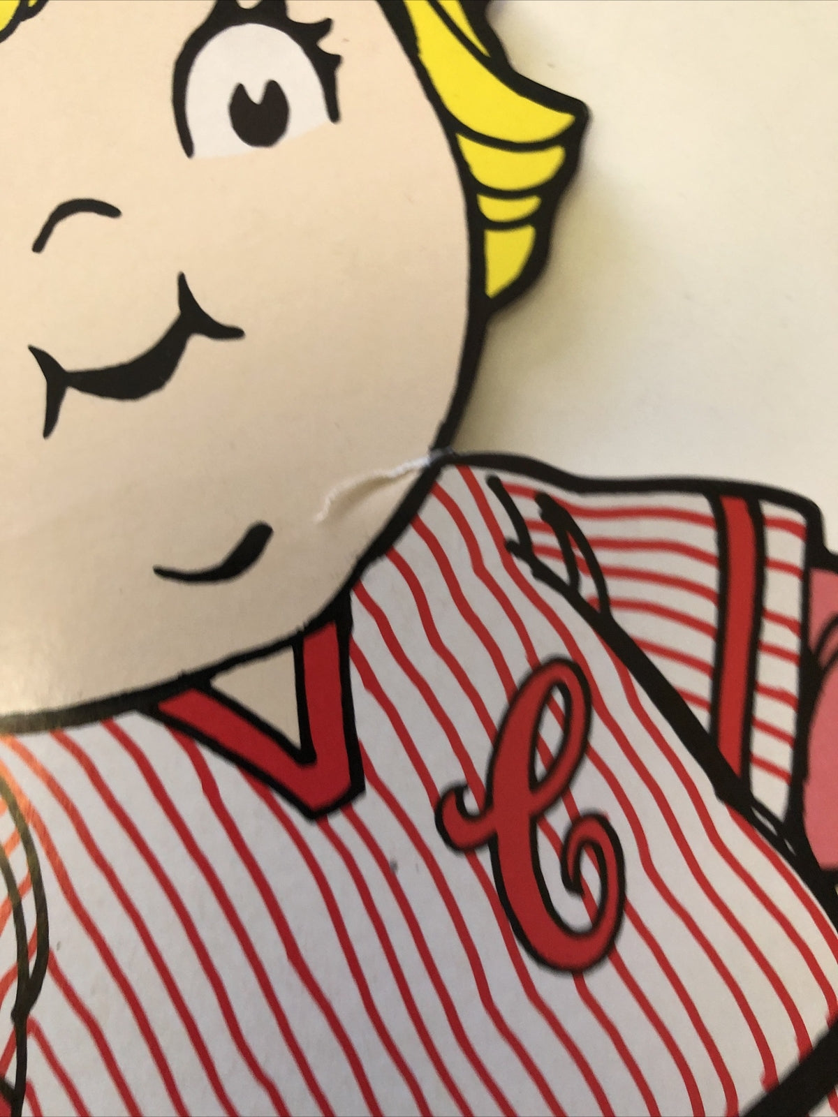 VINTAGE Rare Cardinals Baseball 15" Paper Cut Outs For Children6