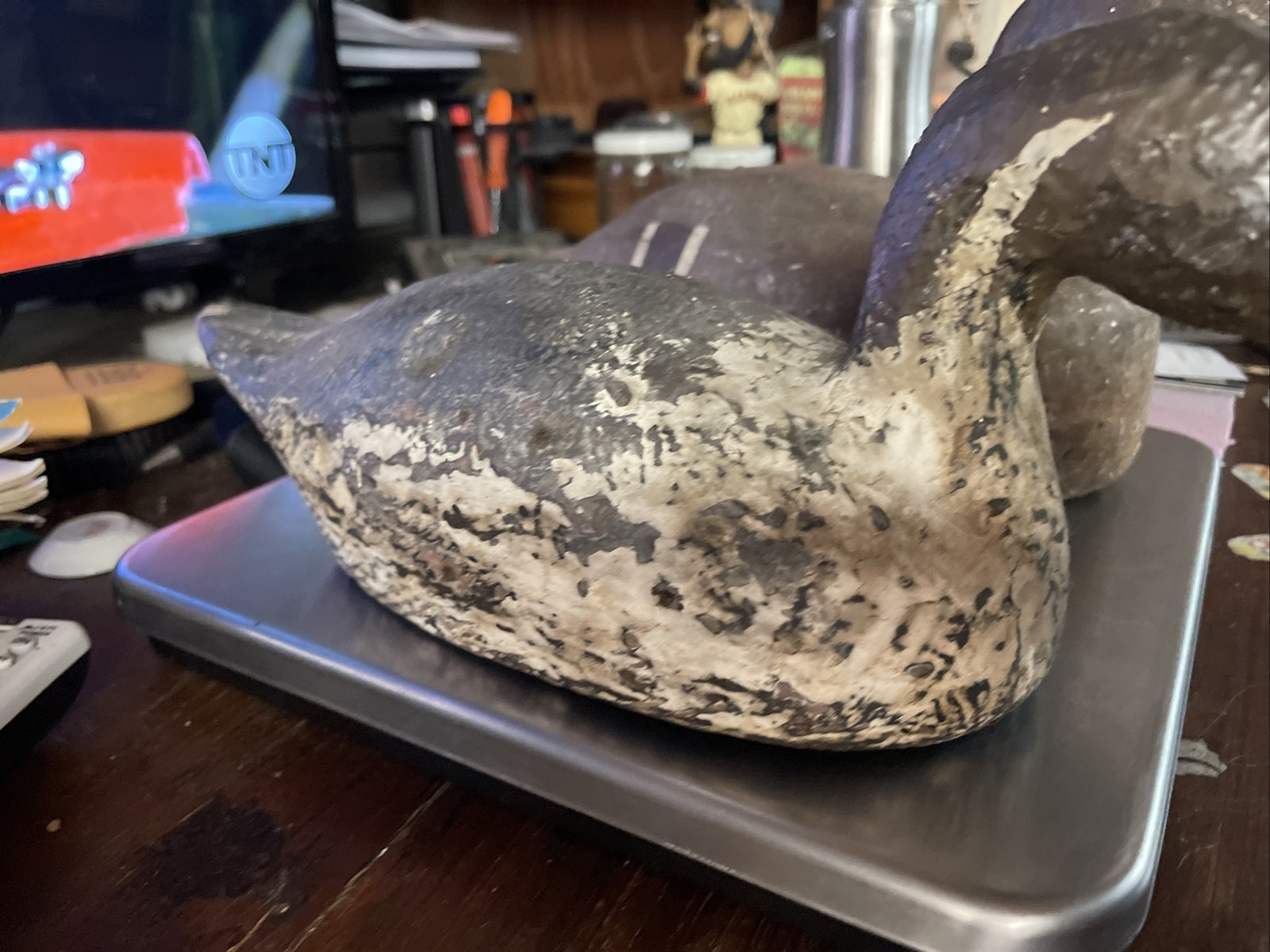 Antique Duck Decoy lot of 2 one signed RB old1