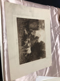 The Mill Etching Emile Van Marcke- A.W. Elson & Co. 12”x9”0