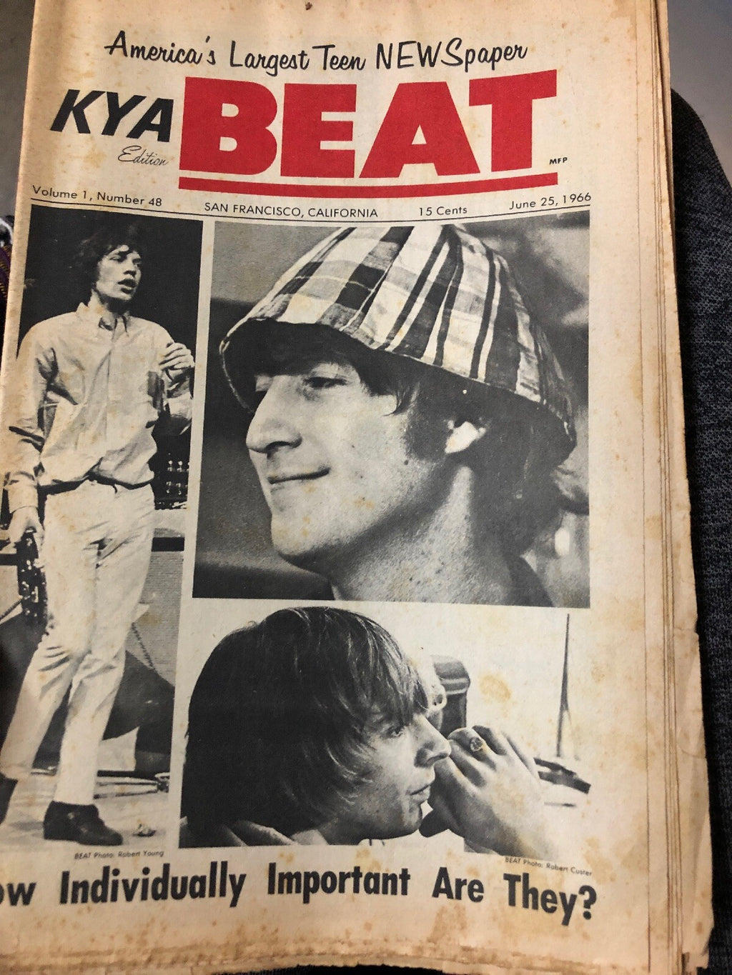 KYA Beat Music Newspaper 1965 Vol. 1, #48 How Individually Important Are They0