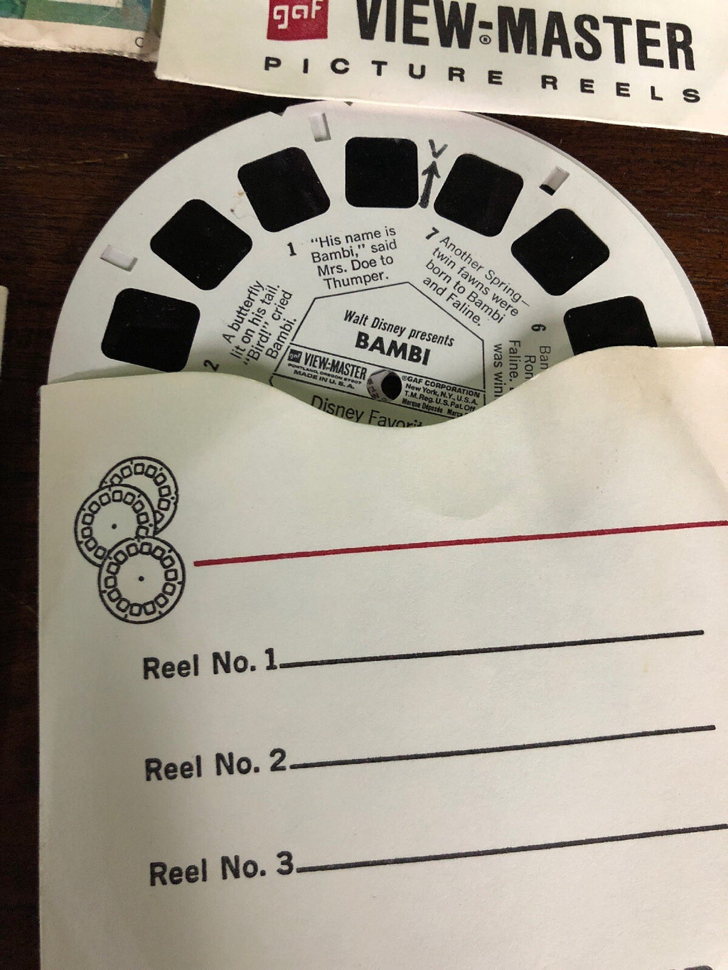 Vintage GAF View-Master Picture Reels - Wax Museum , Disneyland , Car Sports 5