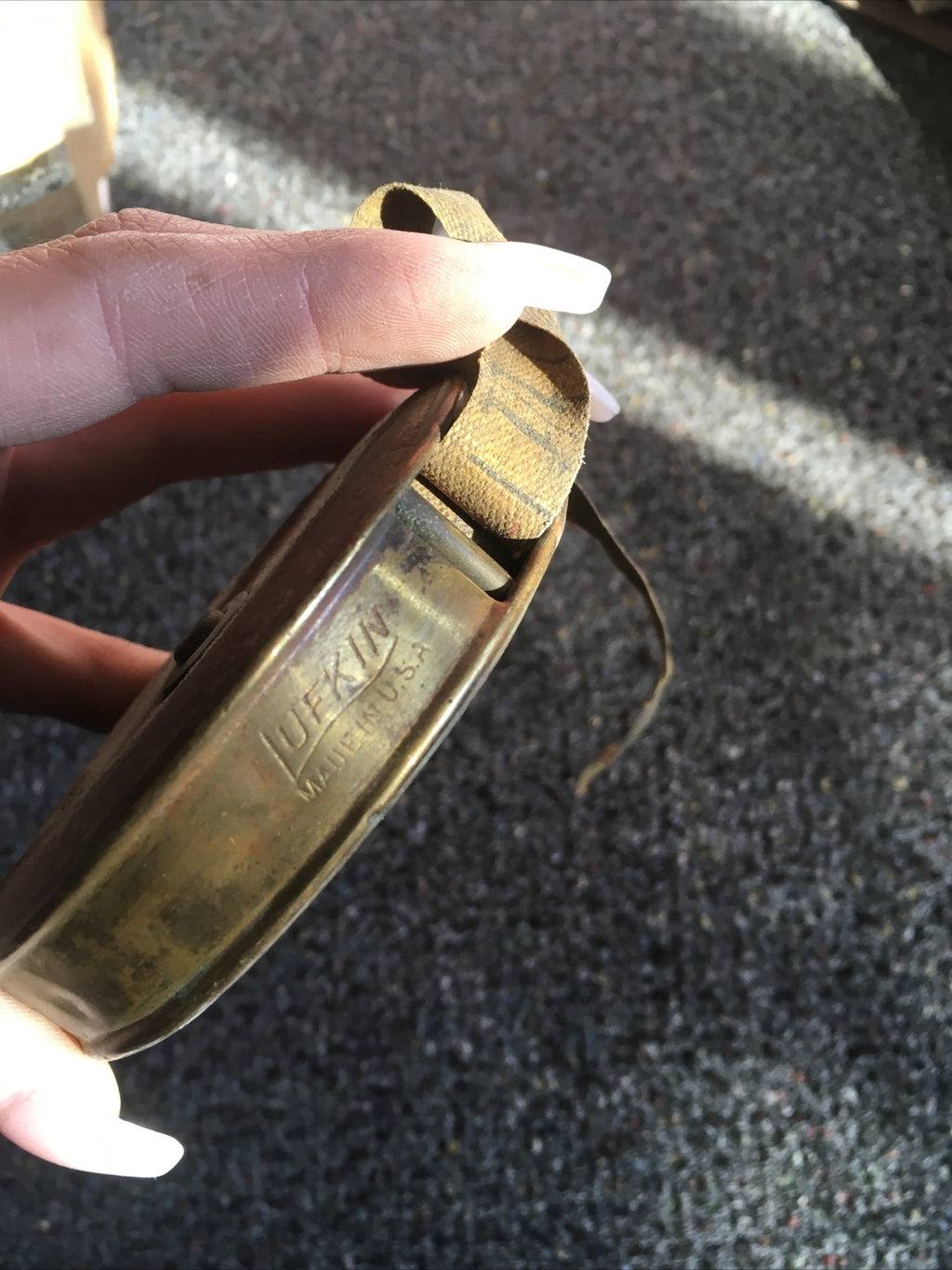 Vintage LUFKIN 50 Foot Measuring Tape Made In USA3