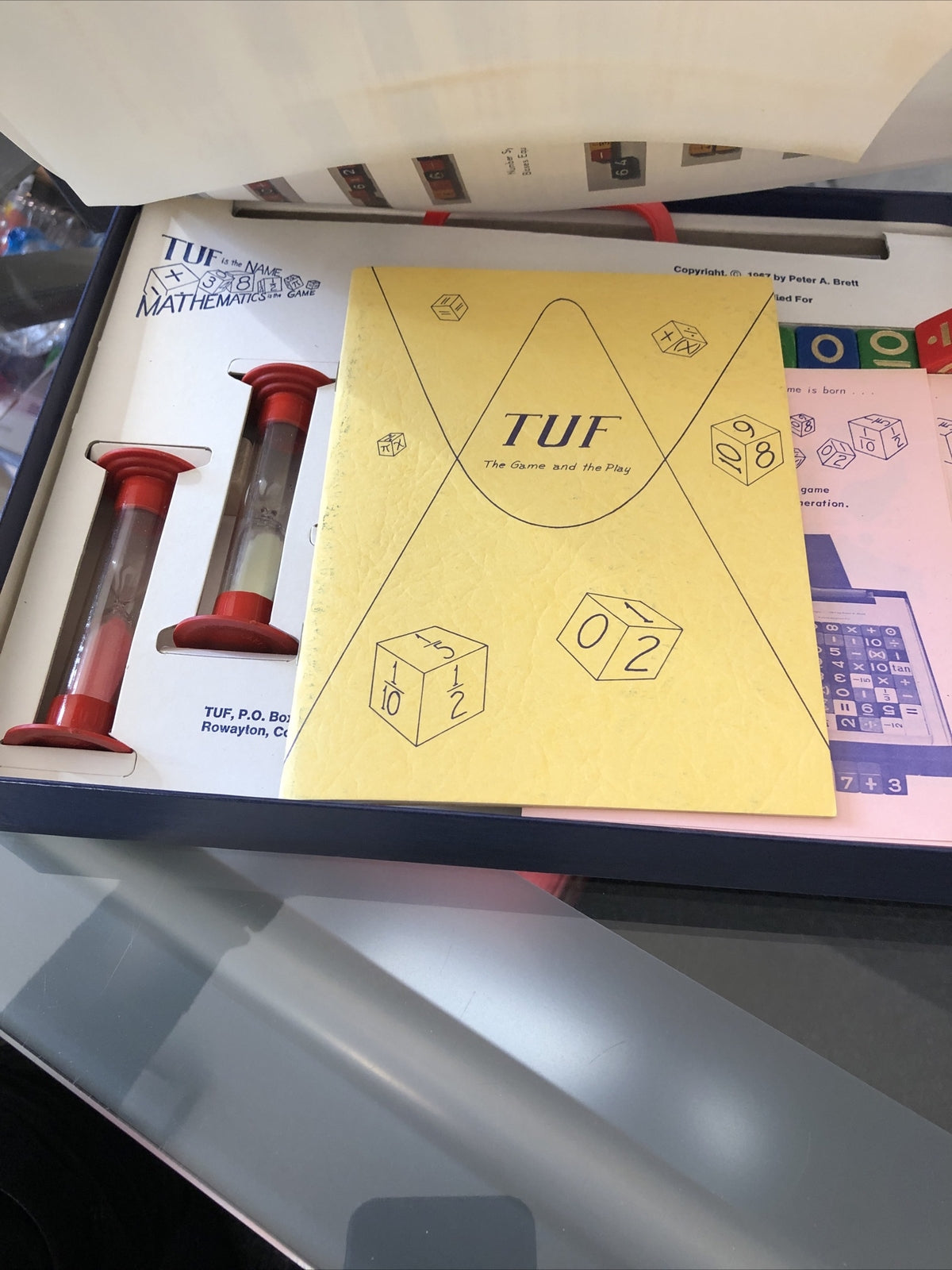 Vintage 1967 TUF The Superlative Numbers Game Wood Cubes 3