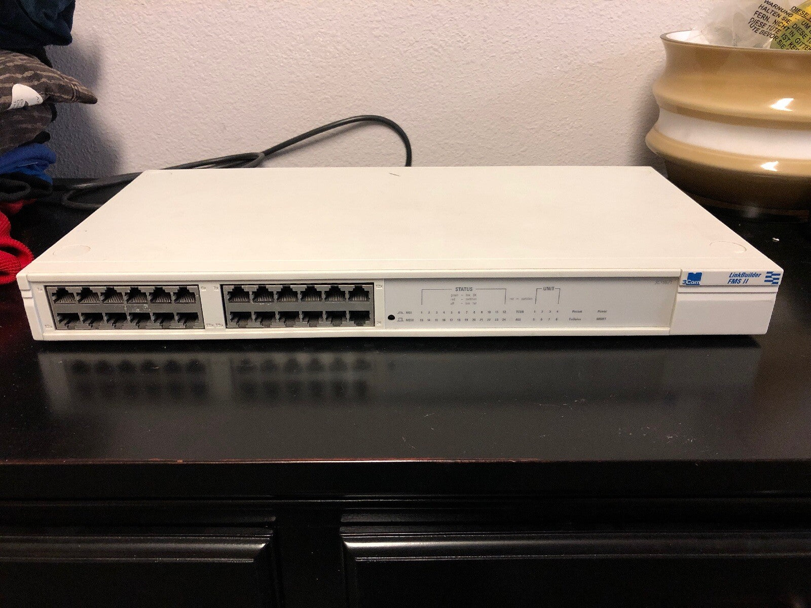 Linkbuilder FMS II 3com 3C16671 12 Port ieee 802.3 iso/dis 8802/3 IEC 9500