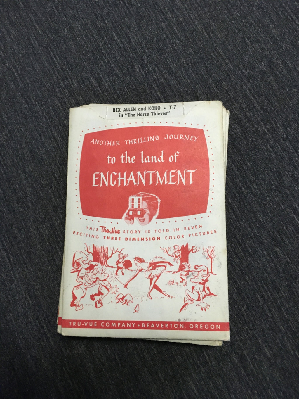 Lot Of 5 Land of Enchantment Tru-Vue, 1950s Another Thrilling Journey Oregon5
