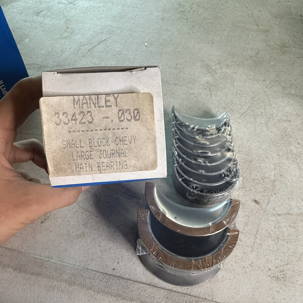 NOS Manley Performance Main Bearing Set, part number 33423-.030.0