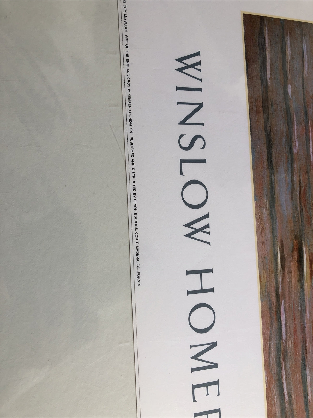 Winslow Homer Gloucester Harbor The Nelson Atkins Museum Of Art 1989 28”x22”2