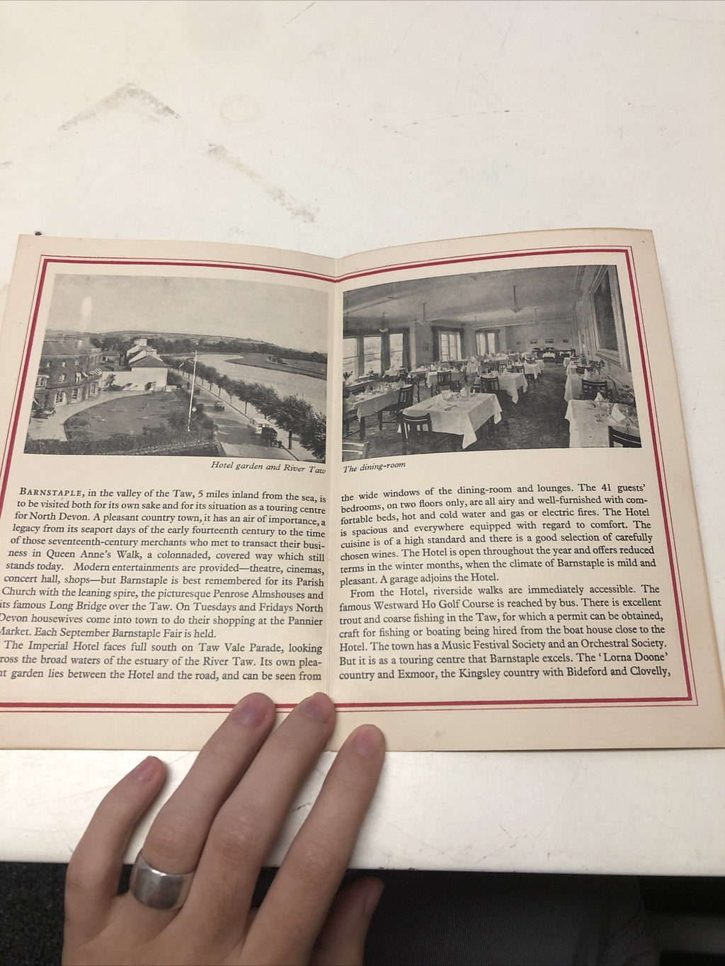 Vintage England Imperial Hotel – Devon – England Handout And Pamphlet1