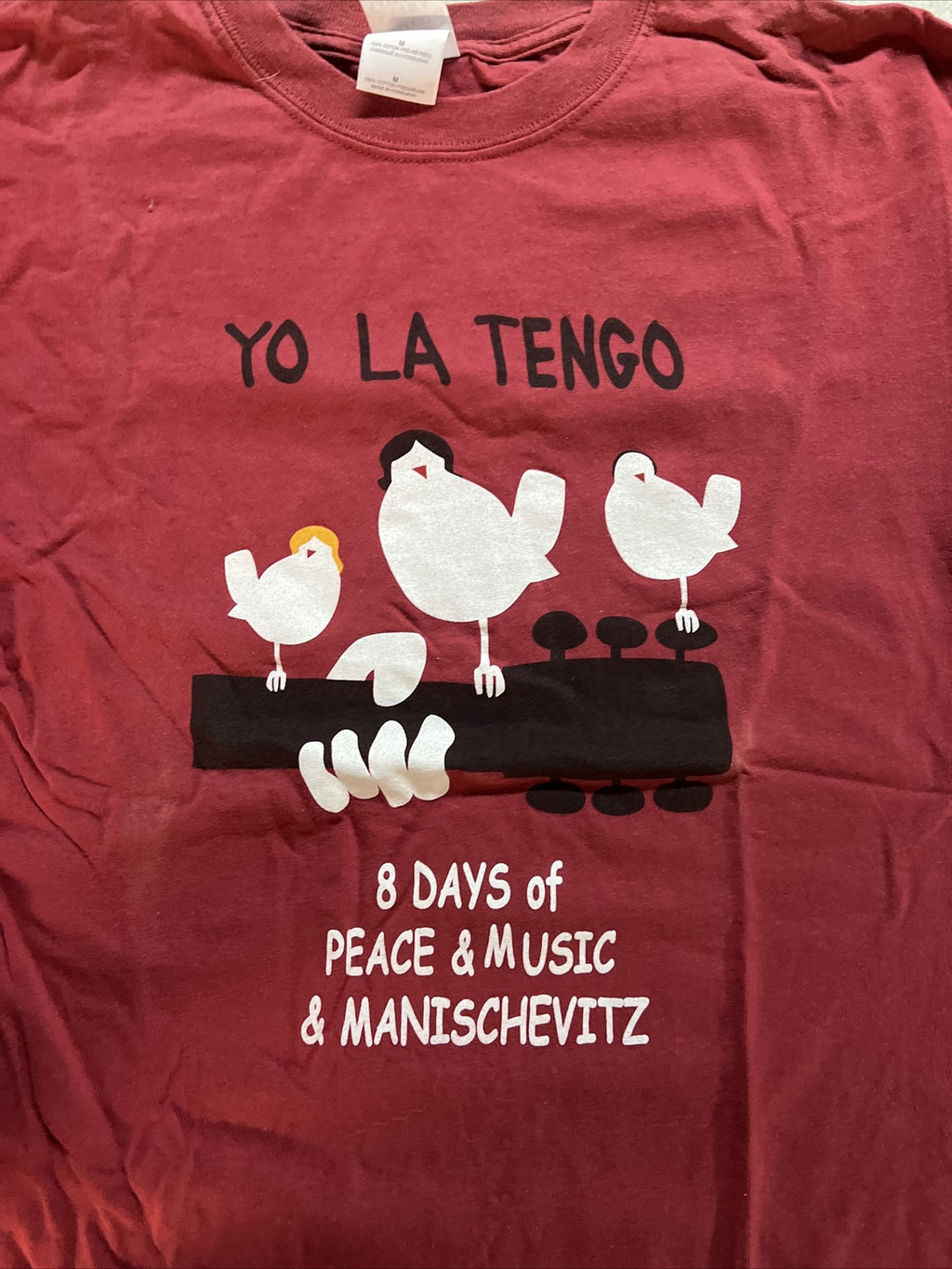 Original Vintage Yo la tengo Guitar Red Chicken M Concert T-Shirt1