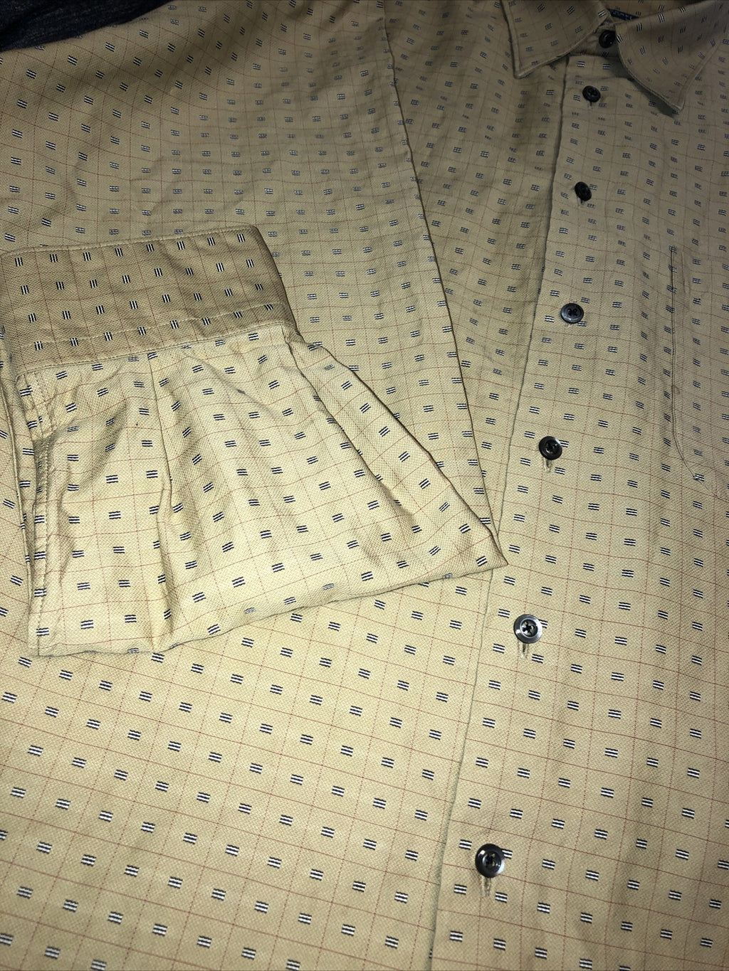 Burberry London Men's Button Down Beige Size Large2