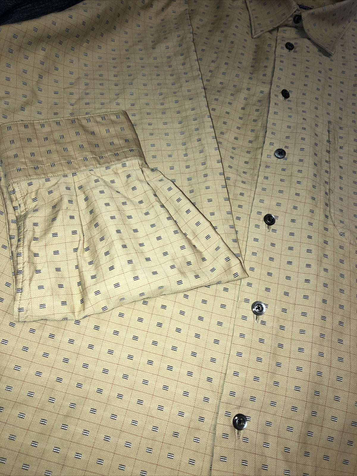 Burberry London Men's Button Down Beige Size Large2