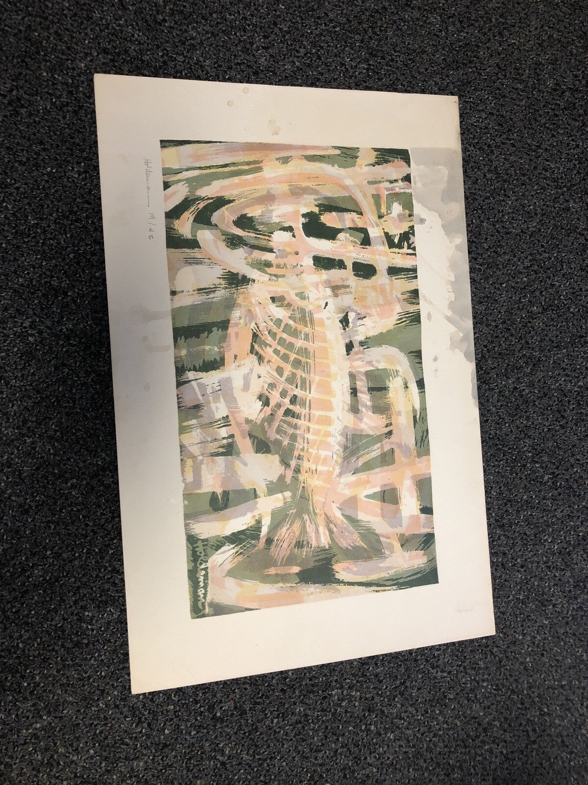 Robert Holdeman Signed Art Work Numbered 19/46 Measures 20”x13”0