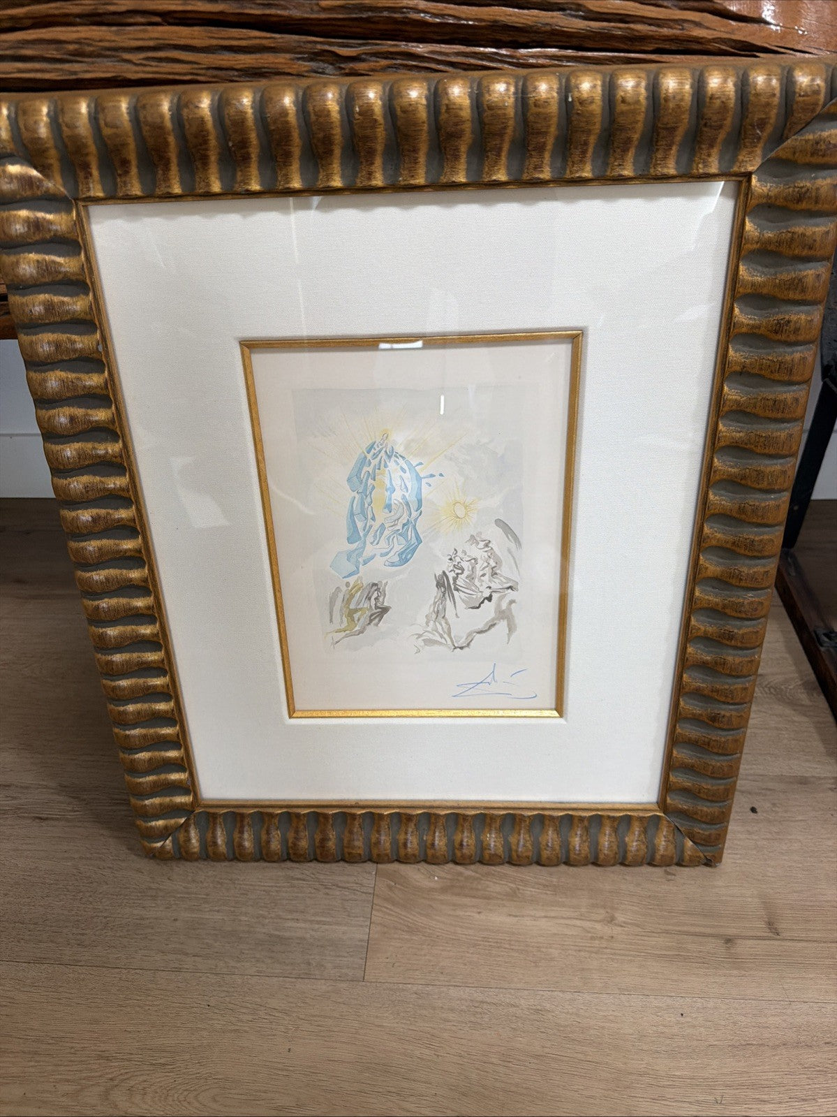 Salvador Dali Divine Comedy Canto Woodcut Hand Signed COA 19600