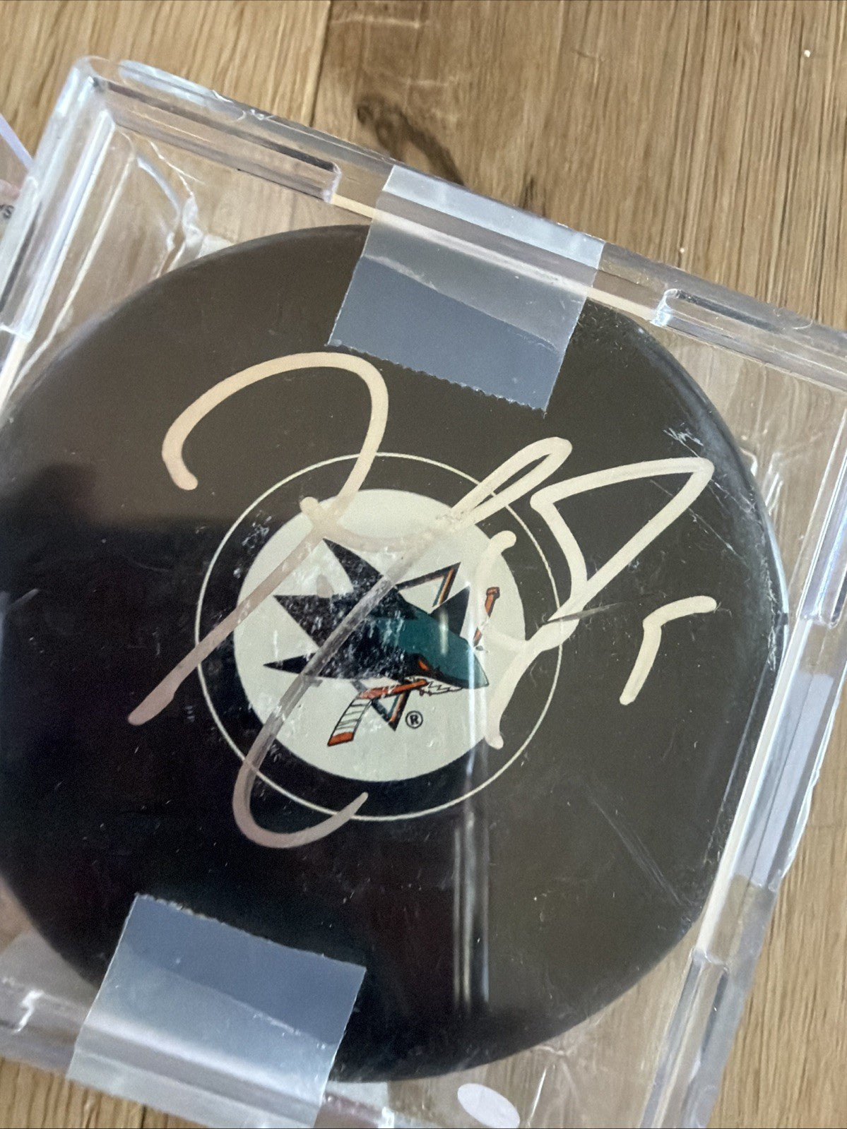 JOE THORNTON Joe Pavelski signed  Puck Lot PSA  SAN JOSE SHARKS2