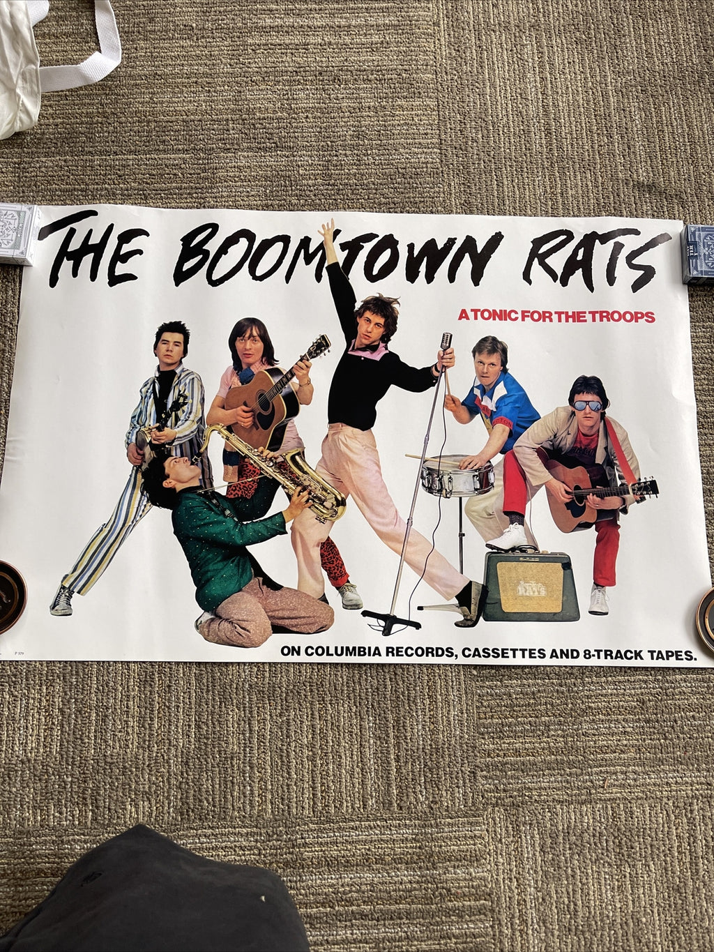 #199 1979 Boomtown Rats Tonic For The Troops record store Promo Poster 30 X 200