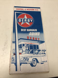 Vintage Central And Western Derby Gas Station Road Maps Best Bargain Going Derby0