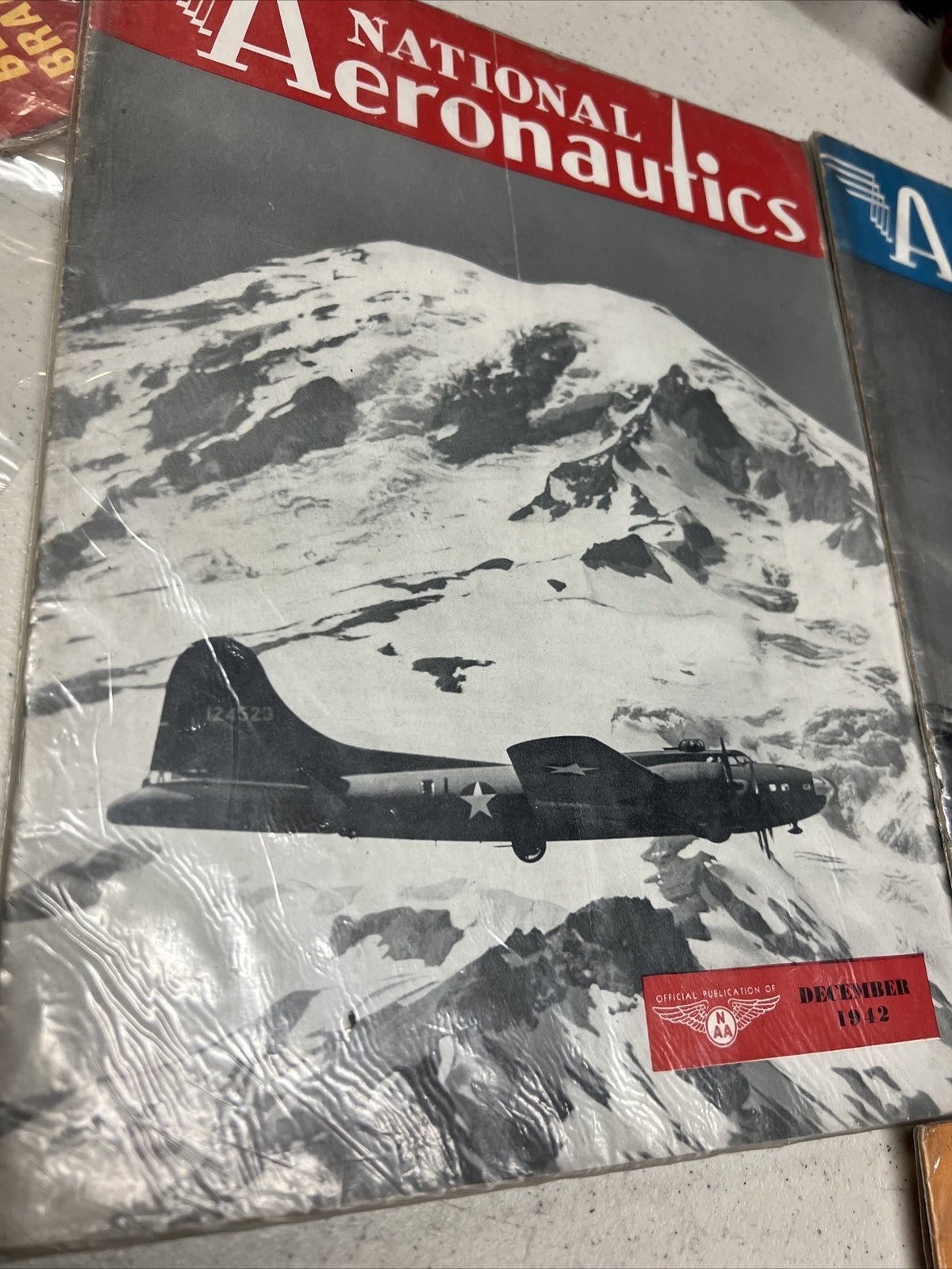 Vintage Lot 4 Aircraft Aeronautics Aircraft Warning Volunteer 1942-1943 Magazine1