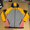 Palace X Adidas Orange Grey Shell Hooded Jacket Size Medium0